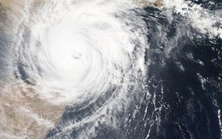 Radar image of a hurricane