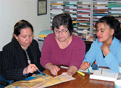 Andrea Hricko (middle) led the Community Outreach and Education Programs
