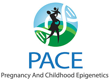 PACE Pregnancy and Childhood Epigenetics, mom and baby illustration