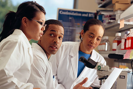 scientists in a lab