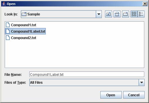 Click and open the file containing the experiment configuration