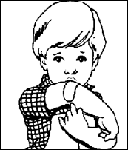 Healthy and Happy Child with Band-Aid