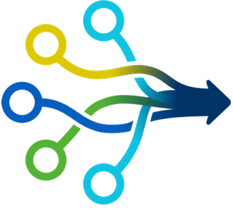 circles and lines intertwined with an arrow