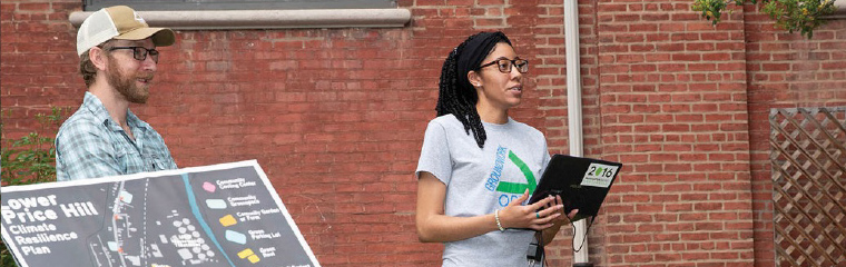 Rick Woychik with presenters for Lower Price Hill