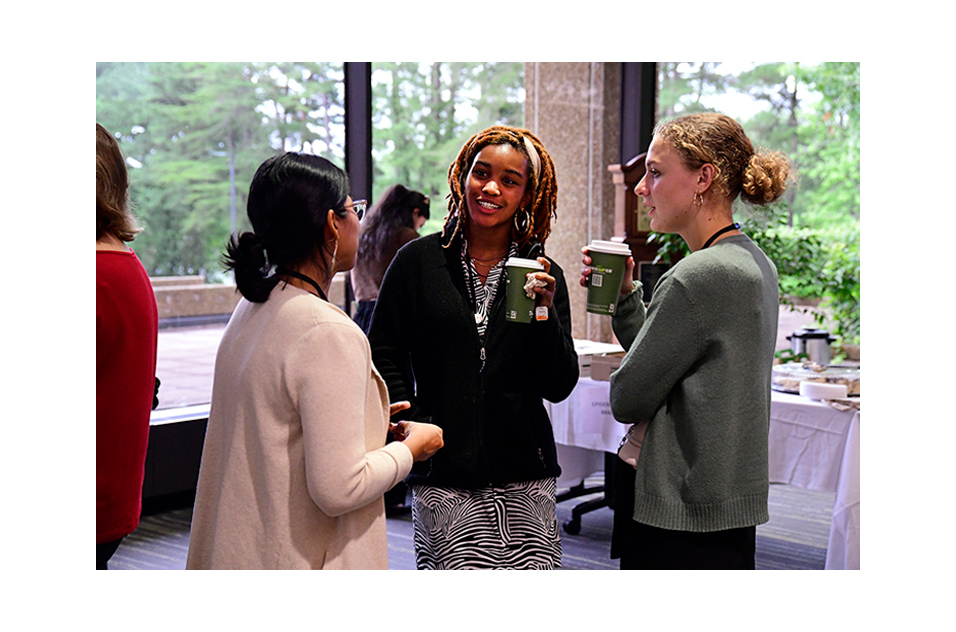 A Solis, S Lash, and P Tomer attending the 2024 EB Science Day