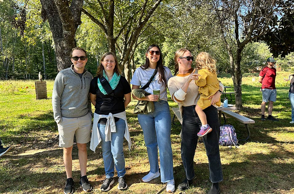 Q Harmon, K Pullella & A White et al. at the 2024 Pumpkin Patch Social