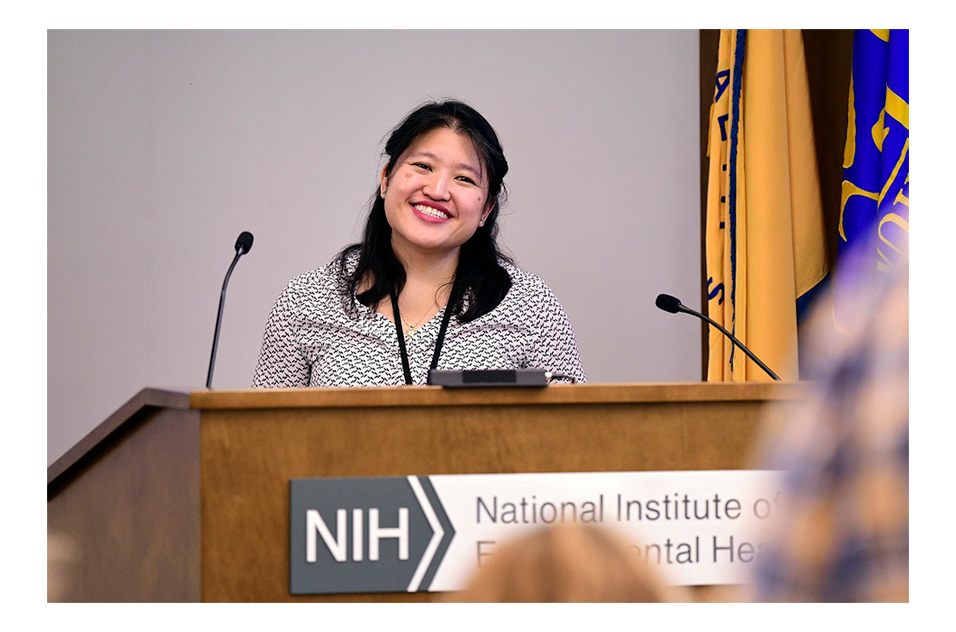 J Woo at the 2024 NIEHS Science Day