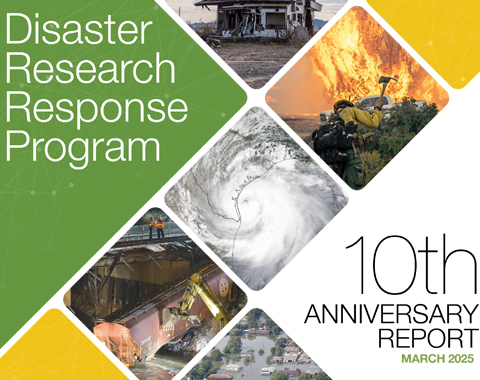 DR2 10th Anniversary Collage of natural disasters