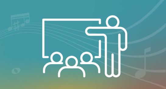 teacher and students icon