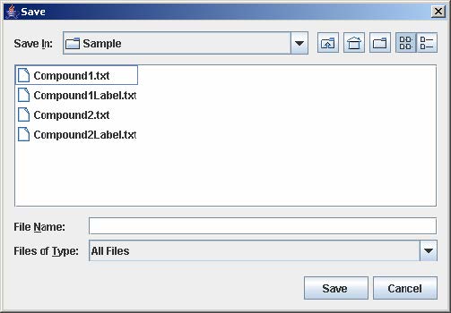 Enter the filename in the text fields then click save