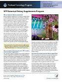 NTP Botanical Dietary Supplements Program Cover
