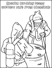 hazmat people coloring page