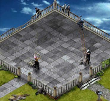 looking up, or looking down