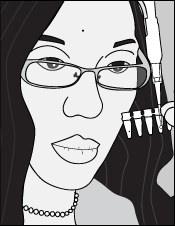 Coloring Book Page - A Drawing of a Female Scientist Pipetting DNA into a Tube