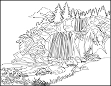 Waterfall in a Jungle
