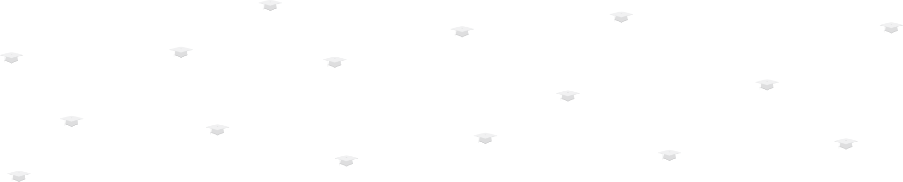 small graduation caps forming a background pattern