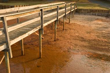 North Carolina lake drying up