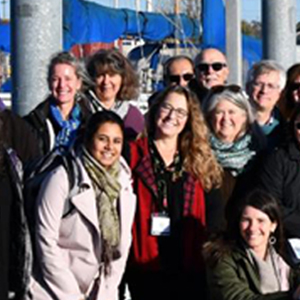 group of people from boat tour of the Duwamish River