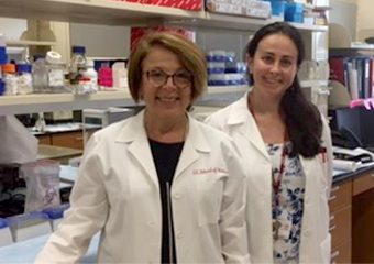 Dr. Anna Maria Storniolo and Dr. Natascia Marino at Susan G Komen Tissue Bank