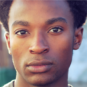 close up of a Black man's face