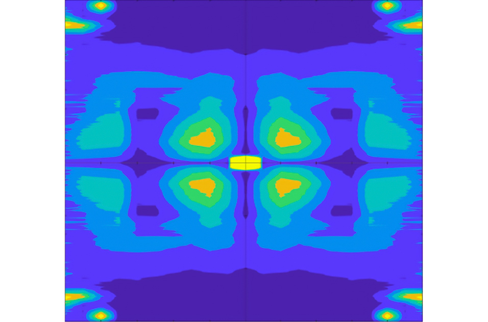 Heat map of a sample containing phenanthrene metabolites