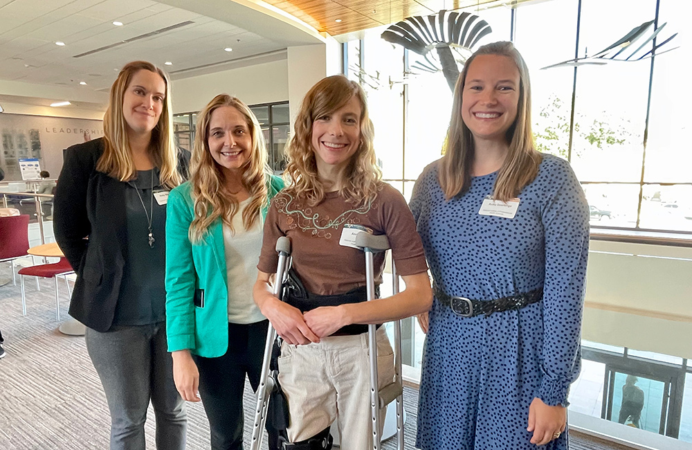 From left to right, NIEHS’ Kelly Shipkowski, Ph.D.; Kristen Ryan, Ph.D.; Anna Kreutz, Ph.D., and Anika Dzierlenga, Ph.D.,