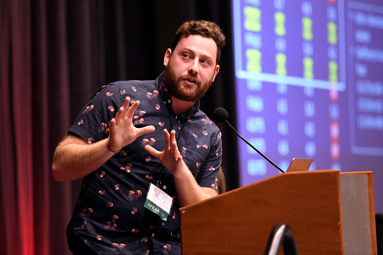 Matthew Dunn presenting