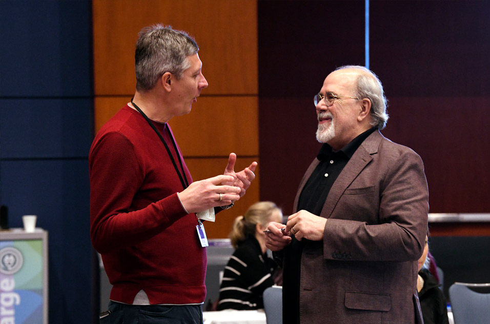 Ivan Rusyn, M.D., Ph.D., director of the Texas A&M SRP Center and Alfonso Latoni, Ph.D., chief of the NIEHS Scientific Review Branch