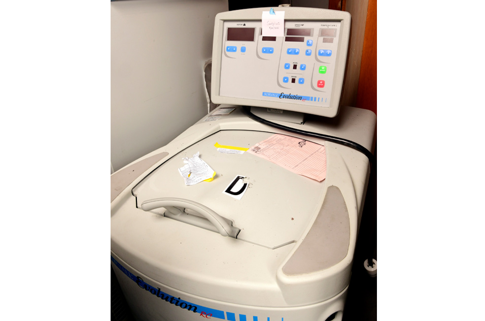 Sorvall Evolution refrigerated high speed centrifuge