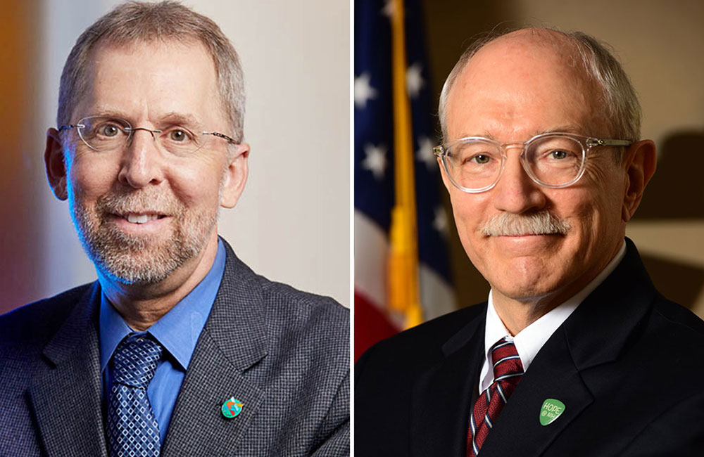 Eric Green (left) and Rick Woychik