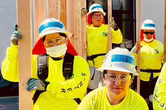 WINTER trainees (from left to right), Jaqueline Castillo, Zenaida Camarena, Christina Quinones, Darlene Cerritos