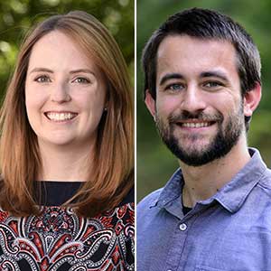 NIEHS postdoctoral fellows Danielle Stevens, Ph.D., and Ciro Amato, Ph.D.