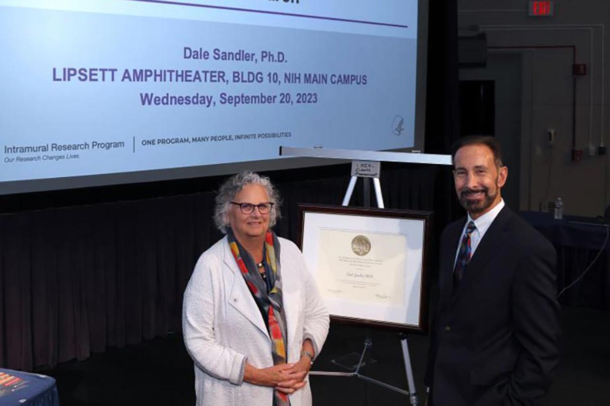 Dale Sandler, Ph.D., left, and Darryl Zeldin, M.D., right.