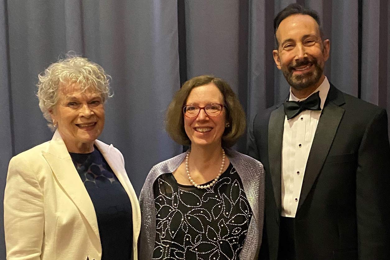 Janet Hall, M.D., left, Lisa Rider, M.D., center, and Director Darryl Zeldin, M.D.