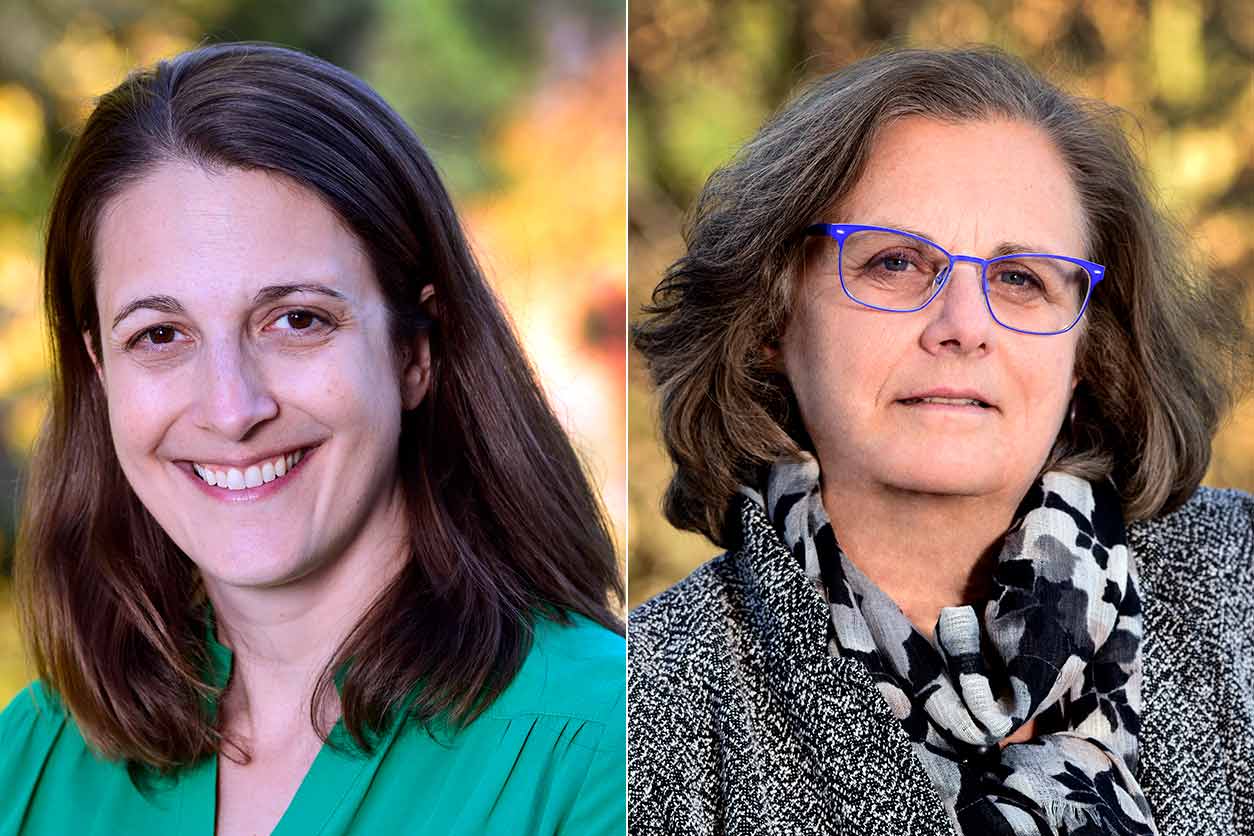 Katie O’Brien, Ph.D., left, and Dale Sandler, Ph.D., right