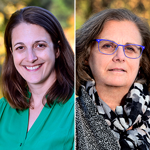Katie O’Brien, Ph.D., left, and Dale Sandler, Ph.D., right