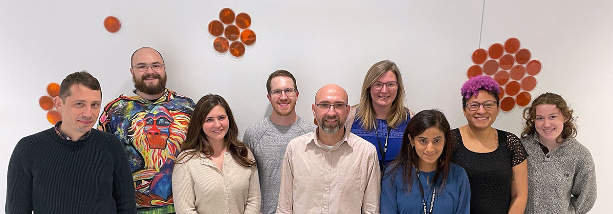 Amanda Armijo, D.V.M., Ph.D., Armijo, third from left, revealed important DNA changes that may occur after NDMA exposure.