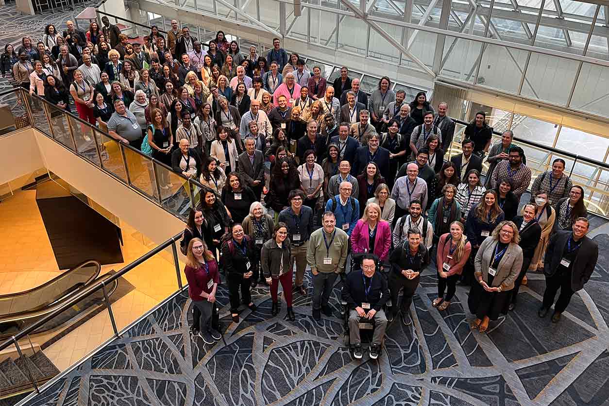 Attendees pose for group photo at the 2024 meeting of the EHC Core Centers in September.