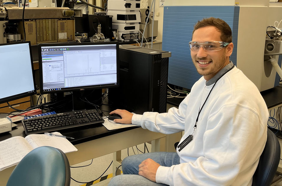 Jarod Snook, of the University of Rhode Island SRP Center
