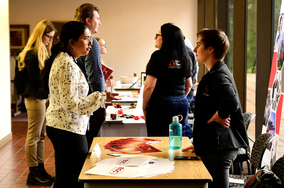 Shruti Somai, Ph.D., an NIEHS second-year postdoctoral fellow, front left, led the virtual resume consultation event, April 16.