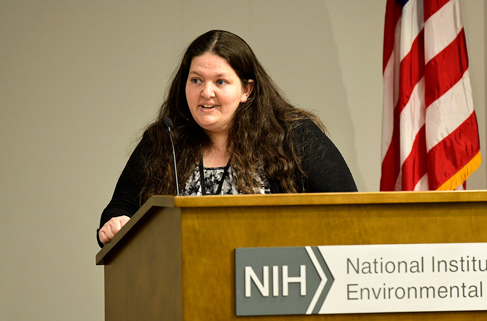 Katherine Hamilton, postbac program manager for the Office of Fellows’ Career Development (OFCD)