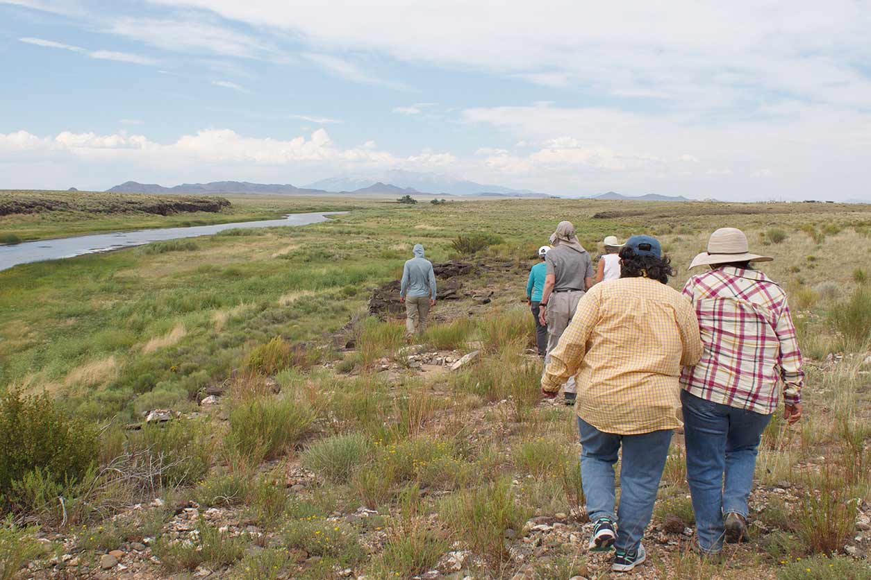 San Luis Valley Ecosystem Council members, public officials, and community members explore the rich cultural history of the southern San Luis Valley (SLV).