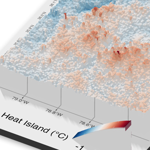 computer-generated map showing temperature measurements
