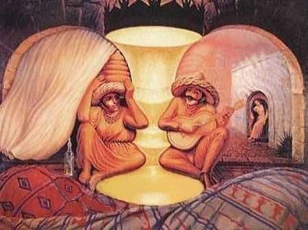two old faces, or a musical street scene