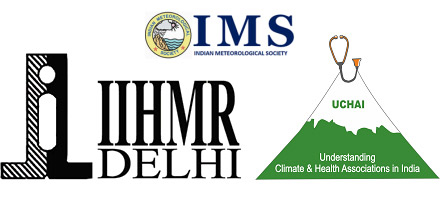 Logos for IMS, IIHMR Delhi and UCHAI