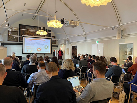 attendees at a presentation