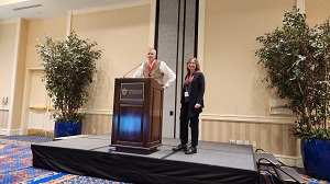 Cormier receiving award