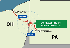 Train derailment map