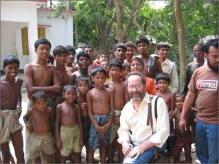 Joseph Graziano, Ph.D., with a group children and youth