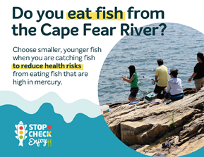 Duke SRP's Stop, Check, Enjoy campaign communicates information about fish consumption